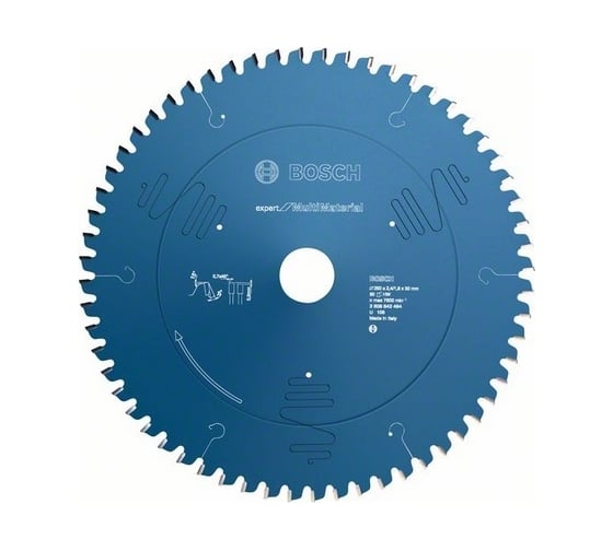 Диск пильный Expert for Multimaterial (254x30x2,4/1,8 мм) для торцовочных и панельных пил Bosch 2608642528 1