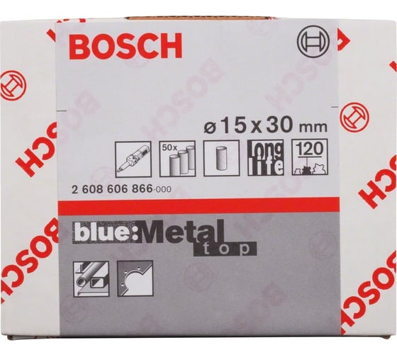 Шлифкольцо по металлу (50 шт; 15х30 мм; К120) Bosch 2608606866
