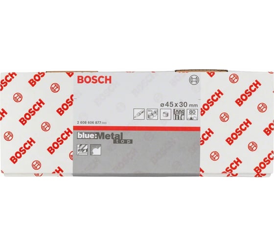 Шлифкольцо по металлу (50 шт; 45х30 мм; К80) Bosch 2608606877