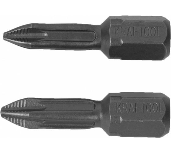 Биты "EXPERT" (C 1/4"; PH 1; 25 мм; 2 шт.) KRAFTOOL 26121-1-25-2 1