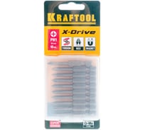 Биты "EXPERT" (E 1/4"; PH 1; 50 мм; 10 шт.) KRAFTOOL 26121-1-50-10