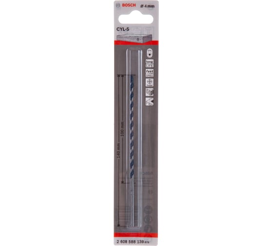 Сверло по бетону CYL-5 (4х100/140 мм) Bosch 2608588139