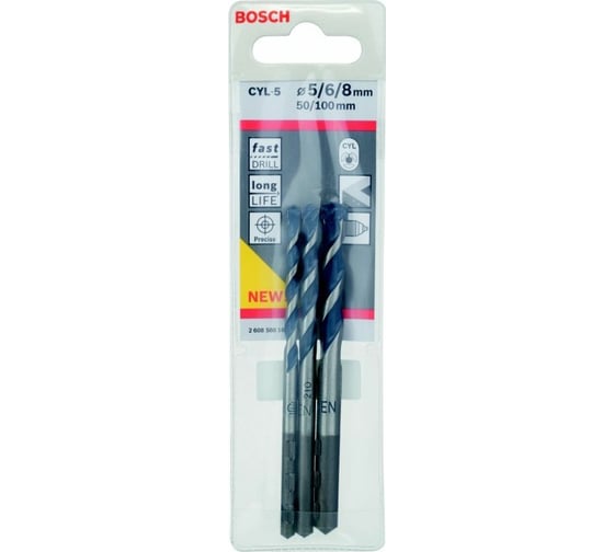 Набор сверл CYL-5 по бетону 3 шт. Bosch 2608588164