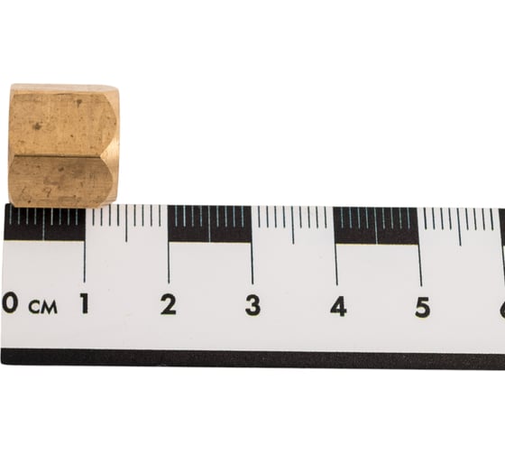 Гайка накидная М12x1.25 мм, правая, латунь СваркаДжет 4301020600008