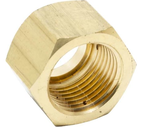 Гайка накидная сп 21.8 мм, d16.4 мм, правая, латунь СваркаДжет 4301020600037