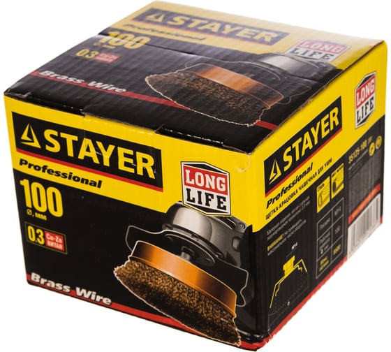 Щетка чашечная MASTER (100 мм; М14) для УШМ STAYER 35125-100_z01