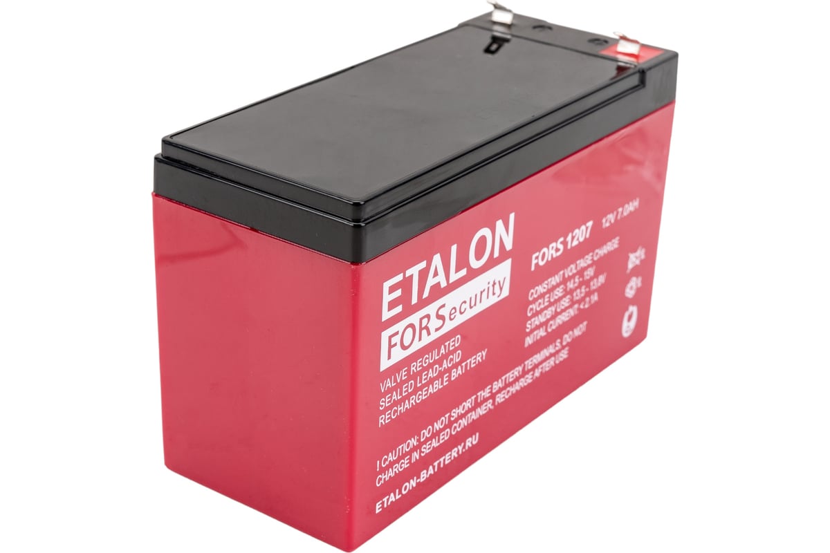 Аккумулятор премиум ETALON FORS 1207 (12 В, 7 Ач) Etalon Battery 00 ...