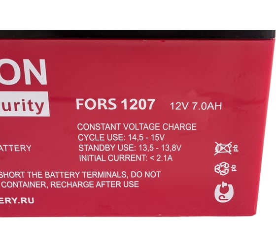 Аккумулятор премиум ETALON FORS 1207 (12 В, 7 Ач) Etalon Battery 00-00006432