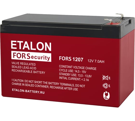 Аккумулятор премиум (12в / 7 ач) Etalon Battery fors 1207