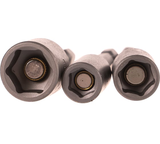 Набор торцевых головок (3 шт; хвостовик 1/4" HEX) Bosch 2608551078