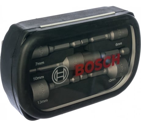 Набор торцевых головок (6 шт; хвостовик 1/4" HEX) Bosch 2608551079