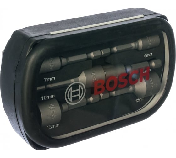 Набор торцевых головок (6 шт; хвостовик 1/4" HEX) Bosch 2608551079