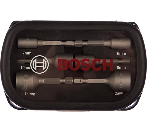 Набор торцевых головок (6 шт; хвостовик 1/4" HEX) Bosch 2608551079