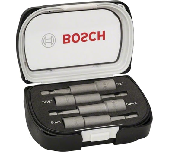 Набор торцевых головок (4 шт; хвостовик 1/4" HEX) Bosch 2608551087