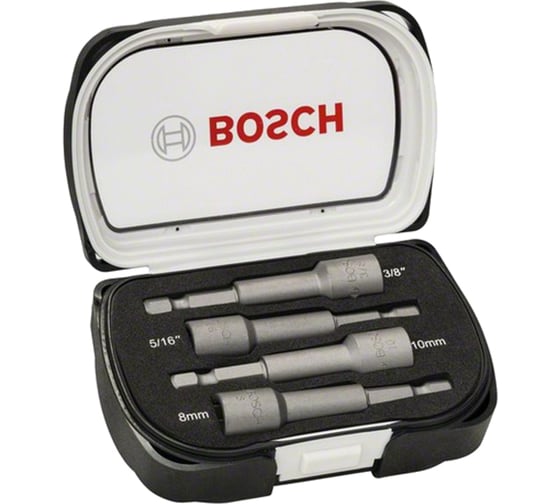 Набор торцевых головок (4 шт; хвостовик 1/4" HEX) Bosch 2608551095