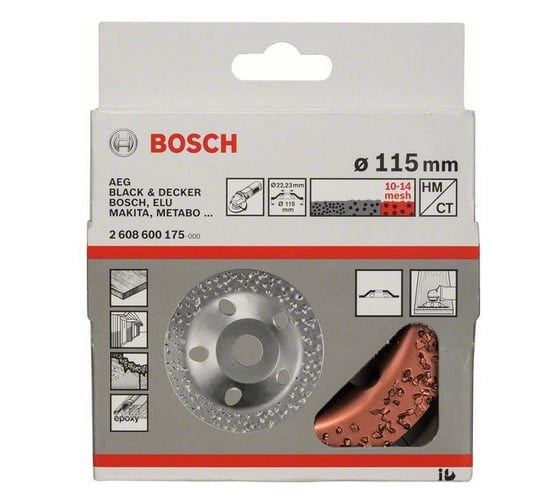 Шлифкруг чашечный прямой (115х22,23 мм; HM) Bosch 2608600175