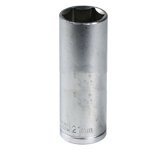 Головка торцевая 30231-21 21 мм, 1/2"DR, 6-гранная, глубокая, хром-ванадий KING ROY 12966 1