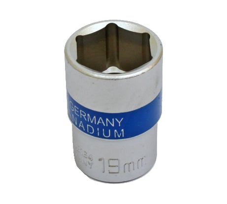 Головка торцевая 30230-19 19 мм, 1/2"DR, 6-гранная, хром-ванадий KING ROY 12976