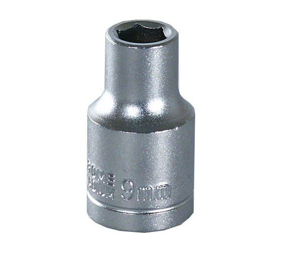 Головка торцевая 30164-09 9 мм, 1/2"DR, 6-гранная, хром-ванадий KING ROY 34239