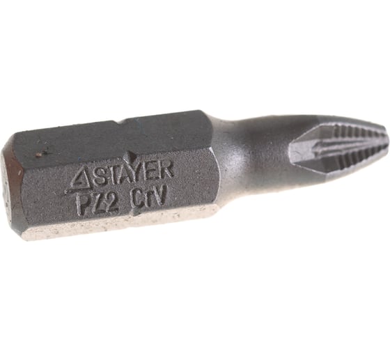 Биты (C 1/4"; PZ 2; 25 мм; 2 шт.) STAYER 26221-2-25-02