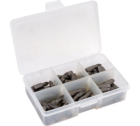 Набор бит 60 шт в пластиковом боксе, CrV, 233711-H60 Управдом 4100002283