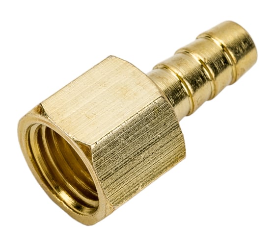Соединение внутренняя резьба 1/4" - елочка 8 мм, латунь ECO AB-FT14/E08