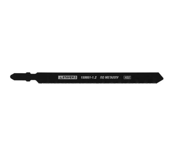Пилки "PROFI" (шаг 1,2 мм; 106 мм; 3 шт.) по металлу для электролобзиков STAYER 159951-1.2 1