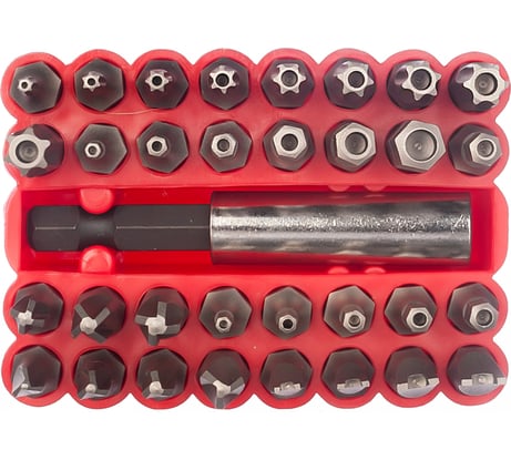 Набор бит специального профиля с магнитным адаптером (33 предмета) STAYER 2610-H33