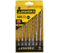 Набор буров (SDS-plus; 7 шт.) по бетону STAYER 2930-H7