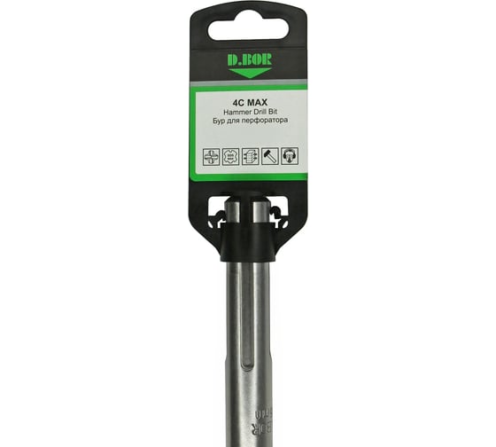 Бур SDS-max 4C MAX 25х860х1000 мм, 4-cutting D.BOR D-4MD25L1000