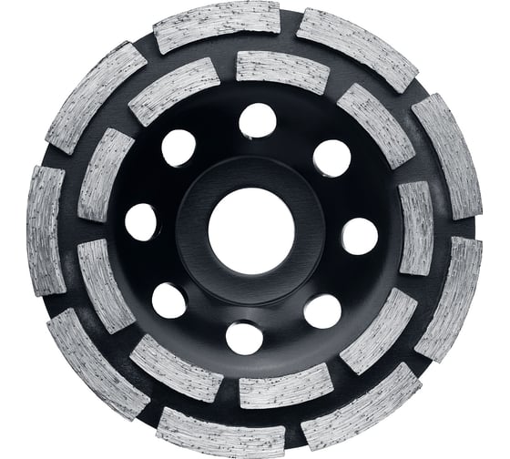 Алмазная сегментная двухрядная чашка, STAYER Double 125мм 33381-125