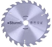 Диск по дереву (185х20 мм; 24 зуба) для циркулярной пилы STURM 9020-01-185x20-24