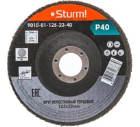 Круг зачистной лепестковый STURM 9010-01-125x22-40