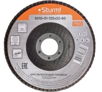 Круг зачистной лепестковый STURM 9010-01-125x22-60