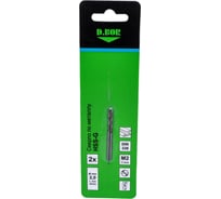 Сверло по металлу шлифованное HSS-G DIN 338 2х24х49 мм, 2 шт D.BOR D-TD-338-HSS-020-02