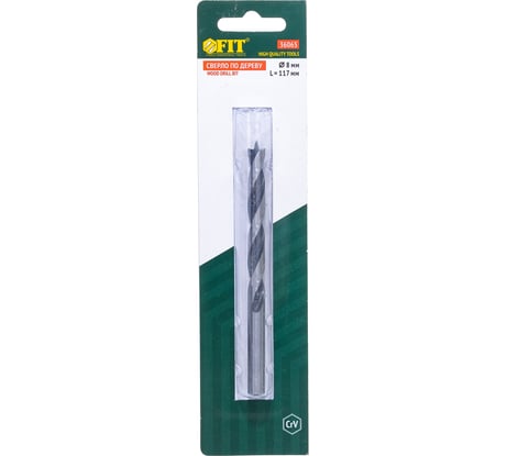 Сверло спиральное HQ (8 мм; CrV) по дереву Fit 36065