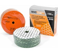 Диск алмазный гибкий черепашкa Fox 100 мм, № 200, сухой рез, 10 шт Novocraft PPTHW1000200