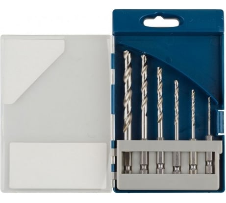 Набор сверл по дереву 6 шт. (3-10 мм; 1/4") Зубр 29423-H6