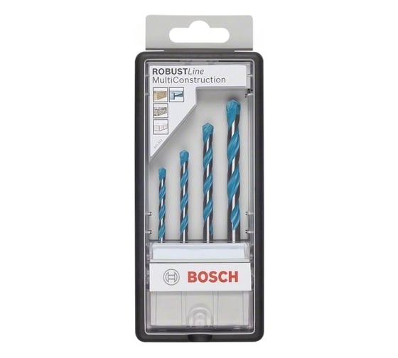 Набор сверл Robust Line Multi Construction 4 шт. (5,5-8 мм) Bosch 2607010522