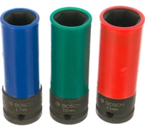 Набор торцовых головок 3 шт. (17-21 мм; 1/2") Bosch 2608551102