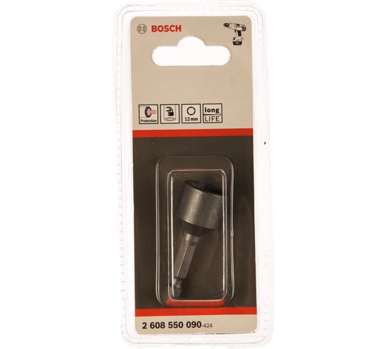 Торцевая головка (12 мм; хвостовик 1/4" HEX) Bosch 2608550090