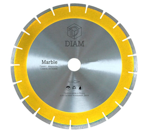 Диск алмазный отрезной Marble (600 мм; 60/50 мм) по мрамору Diam 923005 1