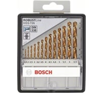 Набор сверл по металлу Robust Line 13 шт. (1,5-6,5 мм; HSS-TIN) Bosch 2607010539