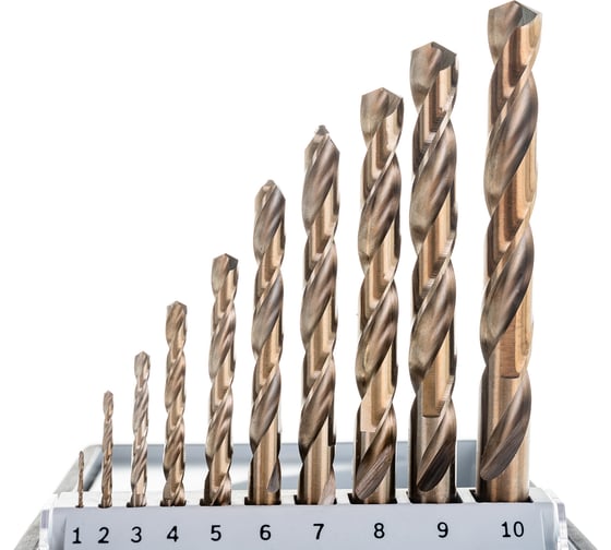 Набор сверл по металлу Robust Line 10 шт. (1-10 мм; HSS-CO) Bosch 2607019925