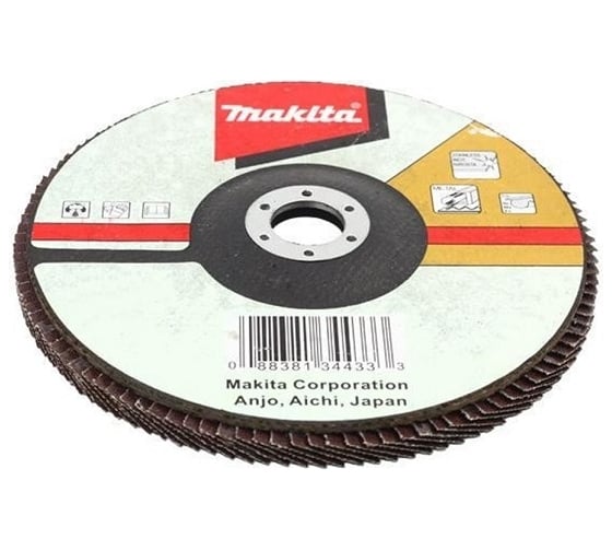 Лепестковый шлифовальный диск плоский 125 мм, Z40, нейлон Makita D-27888