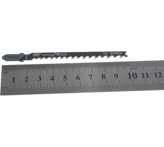 Полотна пильные T 244 D Speed for Wood для лобзика 3 шт. (100 мм; HCS) Bosch 2608630879