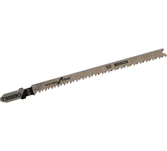 Полотна пильные Т 308 BO Extraclean for Wood для лобзика 3 шт. (117 мм; HCS) Bosch 2608663867 1