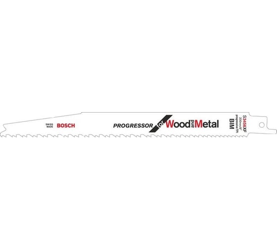 Полотна пильные S3456XF Progressor for Wood and Metal 25 шт. (200 мм; BIM) Bosch 2608657938 1