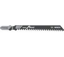 Полотна пильные T111С Basic for Wood для лобзика 25 шт. (100 мм; HCS) BOSCH 2.608.633.A38