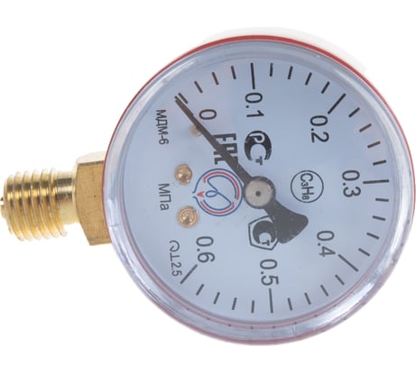 Манометр МДМ-6 50 мм, М12х1.5, 6 атм Brima 0009151